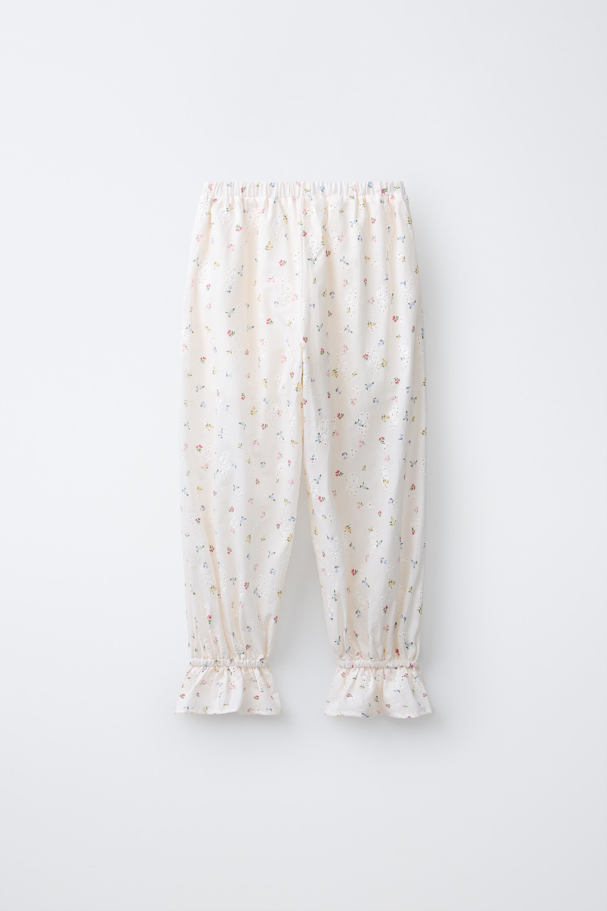PANTALON BOUFFANT SCHIFFLY AVEC DENTELLE